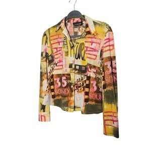 Collection Miss Alliage Canada Vintage Multicolored‎ Bright Button Graffiti M